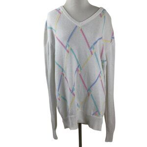 Vintage Pringle Of Scotland V-Neck Sweater l